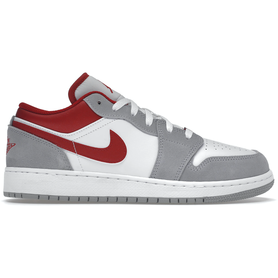 Air Jordan 1 Low Light Smoke Grey Red GS